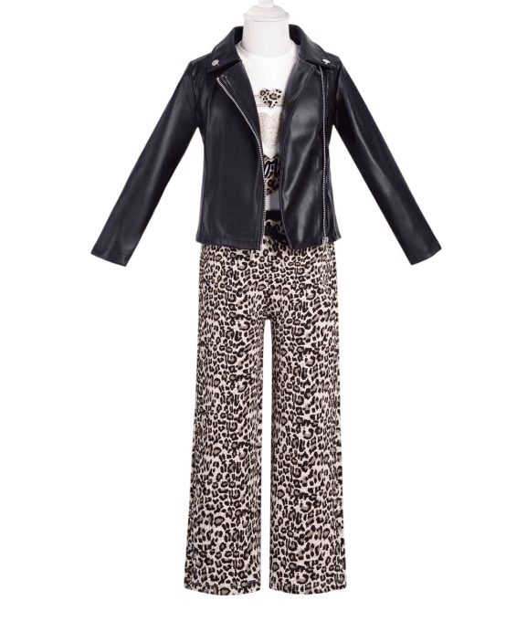 Veste simili cuir fille – Esprit rock et tendance
