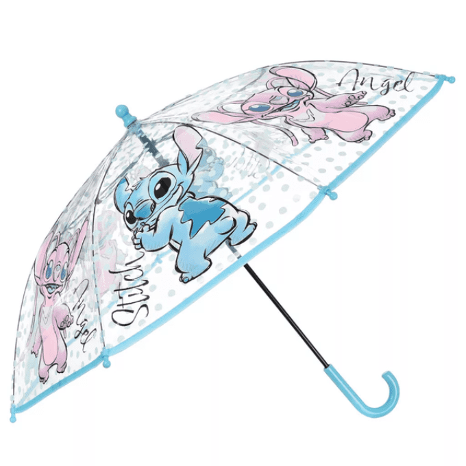 Parapluie enfant Stitch & Angel – Transparent