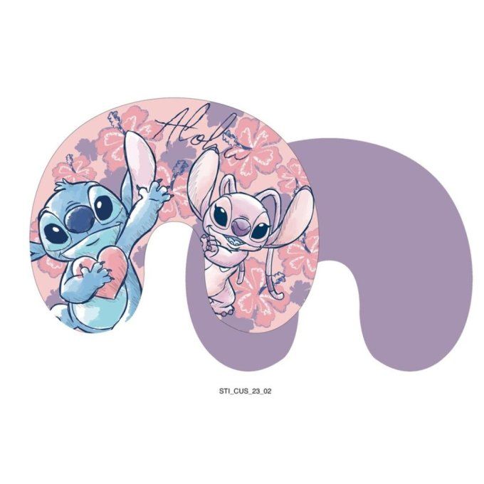 Coussin de voyage Disney Stitch & Angel - Confort et Tendresse 