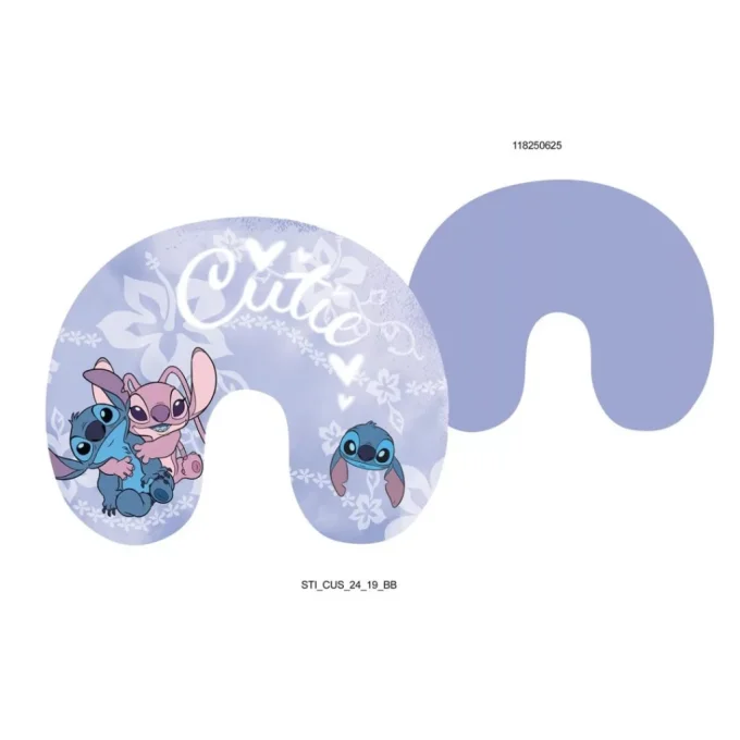 Coussin de voyage Disney Stitch & Angel - « Cuties »