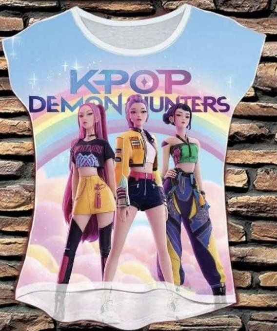 T-shirt Graphique « K-Pop Demon Hunters » - Style Streetwear & Animé