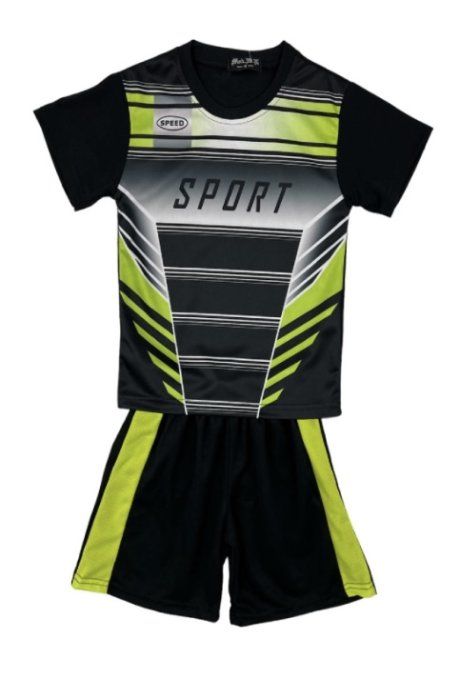 Ensemble de sport « Speed Sport » - Noir & jaune fluo