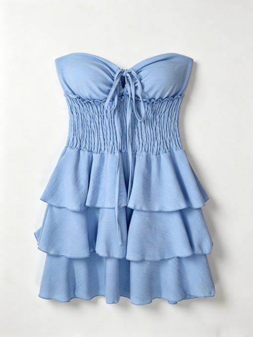 Robe Courte Volantée Multi-Positions – L'Essentiel de l'Été