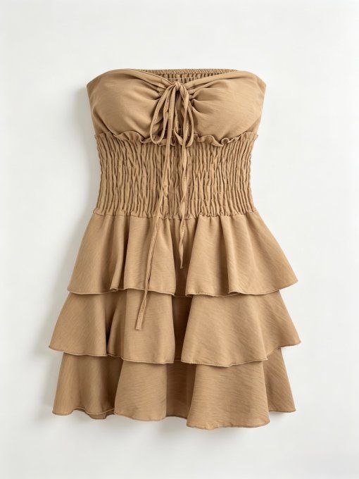 Robe Courte Volantée Multi-Positions – L'Essentiel de l'Été