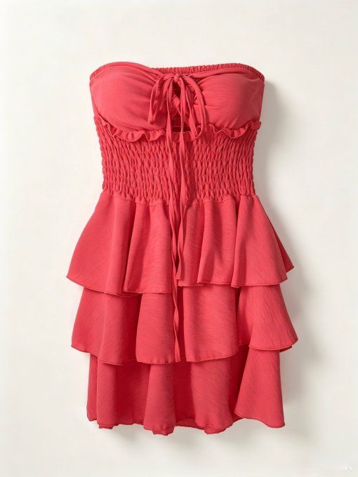 Robe Courte Volantée Multi-Positions – L'Essentiel de l'Été