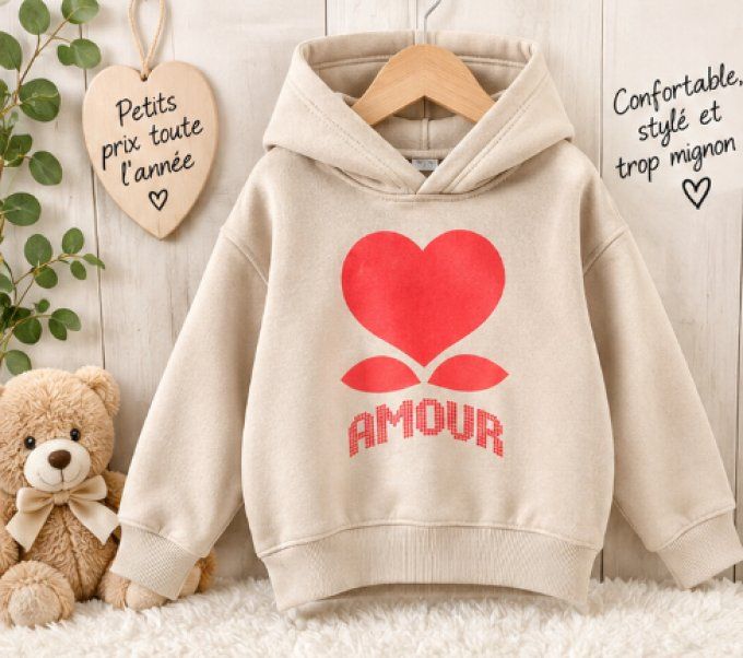 Sweat à inscription AMOUR